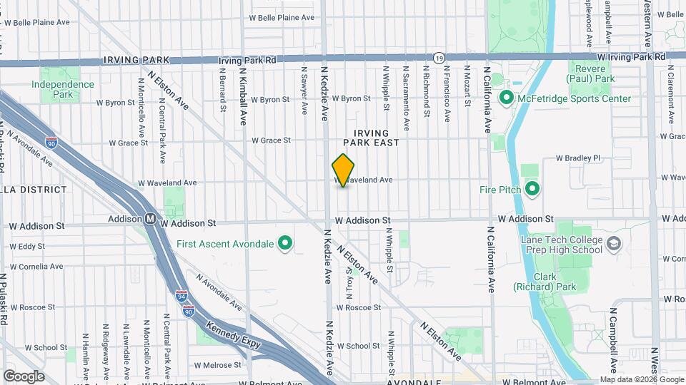 3640 N Troy St Map and Location Details