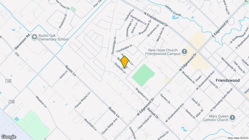 407 Stadium Ln Map and Location Details