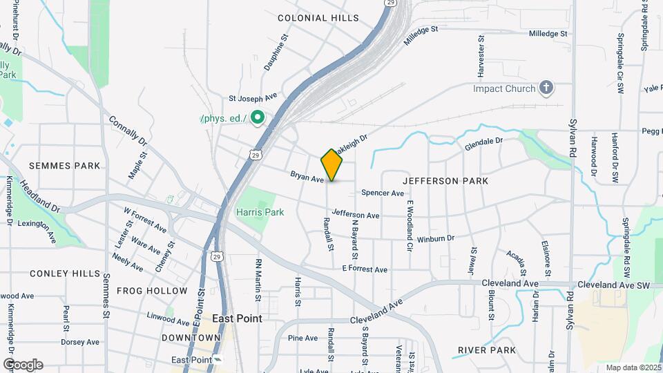 1366 Bryan Ave Map and Location Details