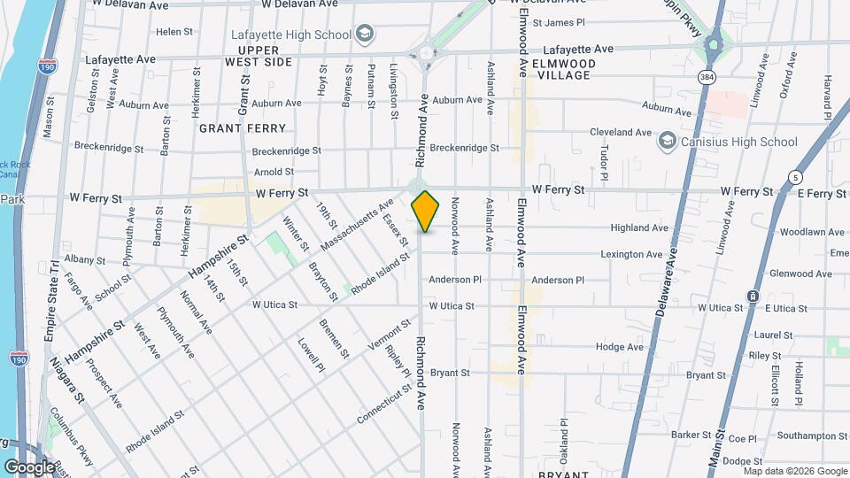 419 Richmond Ave Map and Location Details