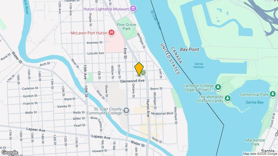 805 Superior St Map and Location Details