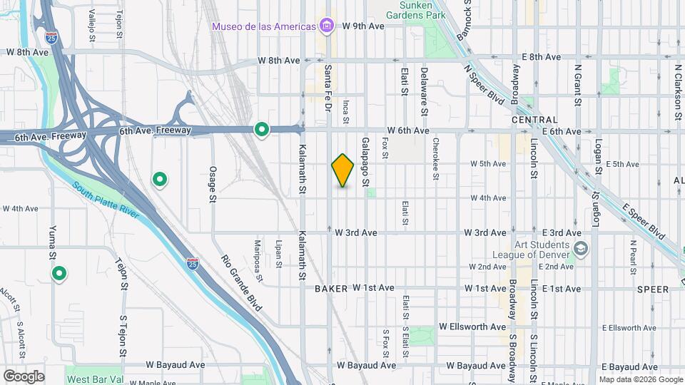 409 Inca St Map and Location Details