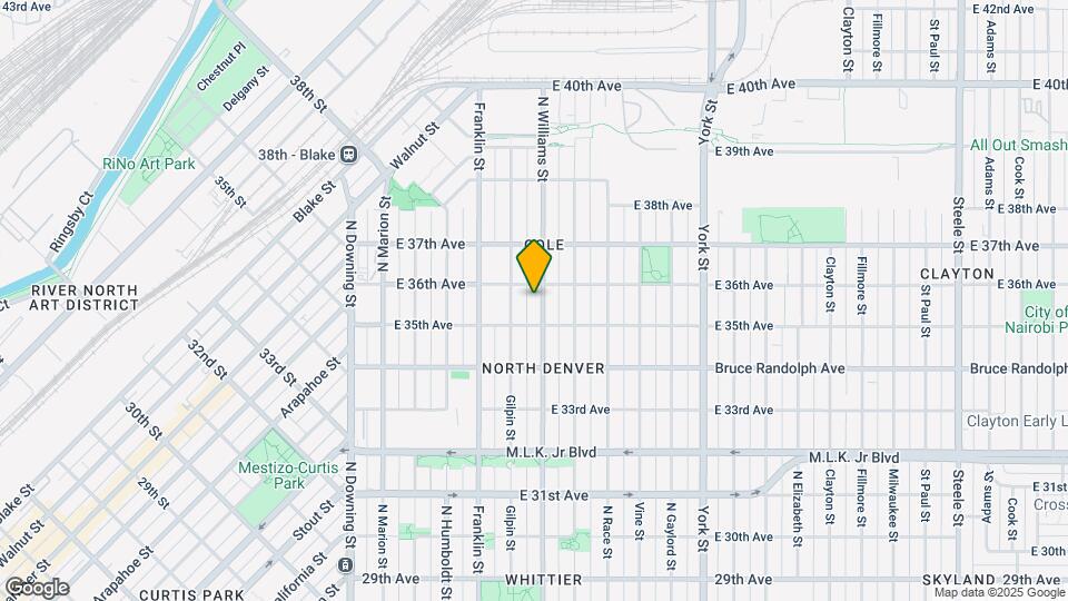 3535 N Williams St Map and Location Details