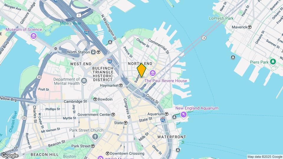 242 Hanover St, Unit 2 Map and Location Details