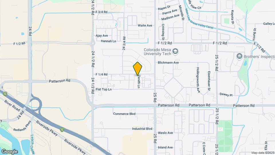 621 Zenith Ln Map and Location Details