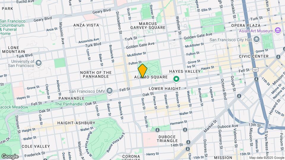 1173 Hayes St Map and Location Details
