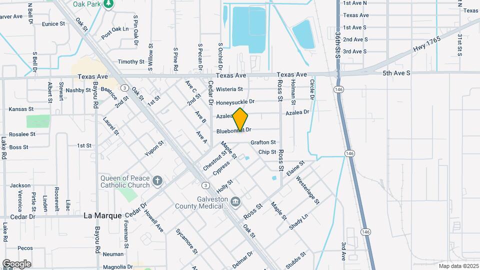 515 Bluebonnet Dr Map and Location Details