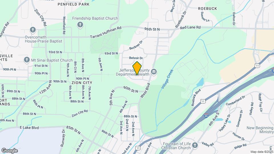 9036 Beverly Dr N Map and Location Details