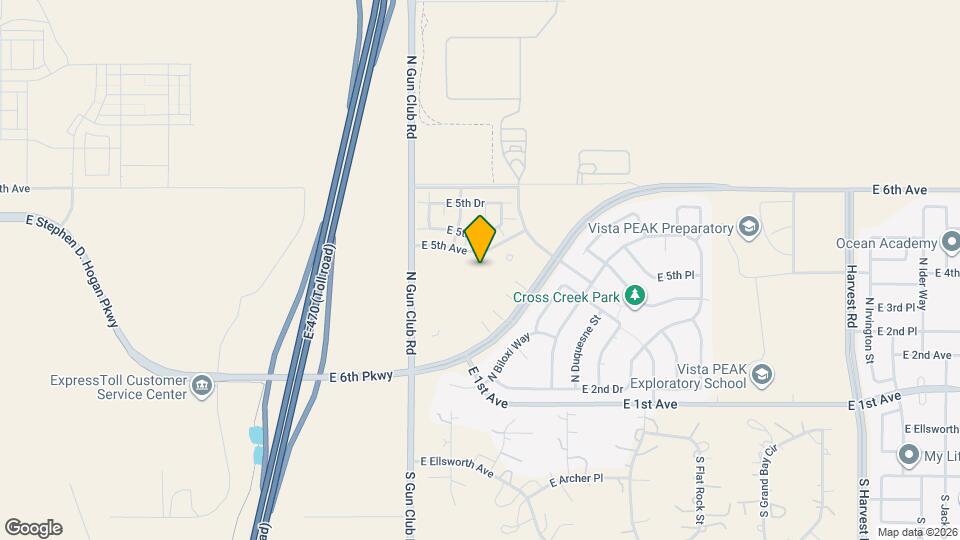 23663 E 3rd Pl Map and Location Details