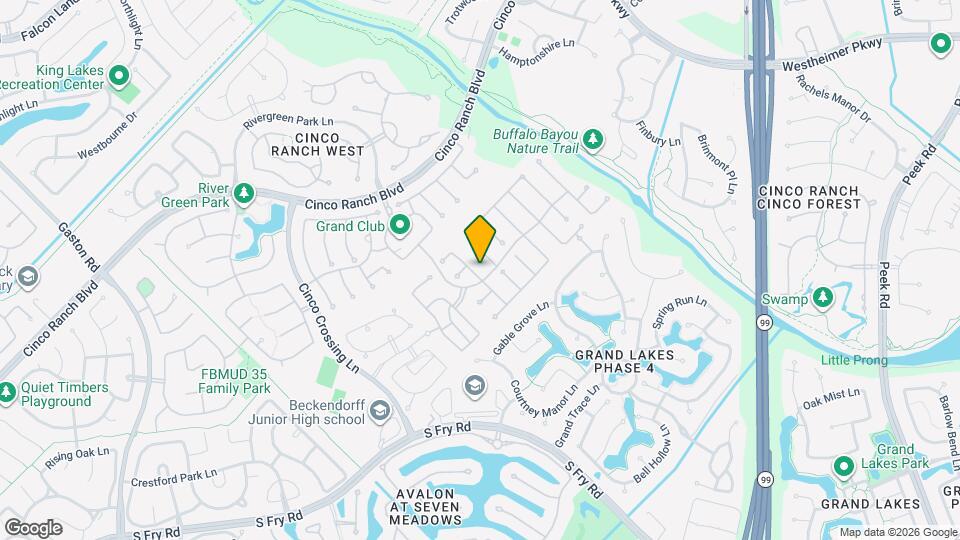 5235 Valley Bluff Ln Map and Location Details