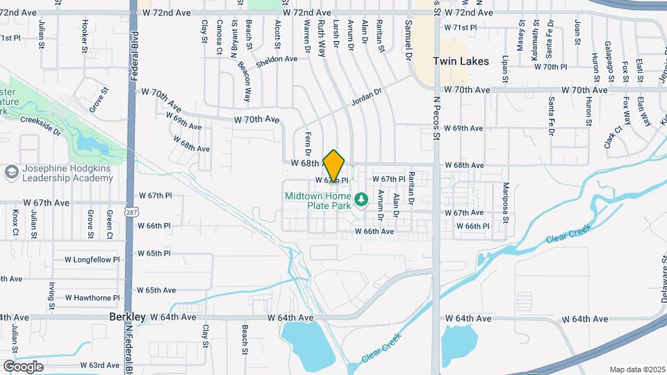 6761 Warren Dr Map and Location Details