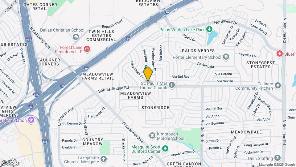 4419 Silverthorn Dr Map and Location Details