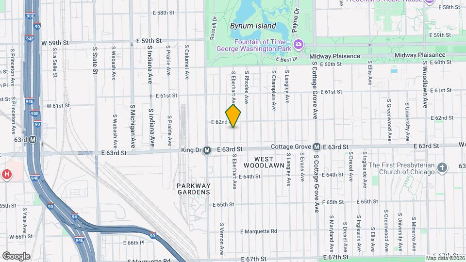 6220 S Eberhart Ave, Unit BE Map and Location Details