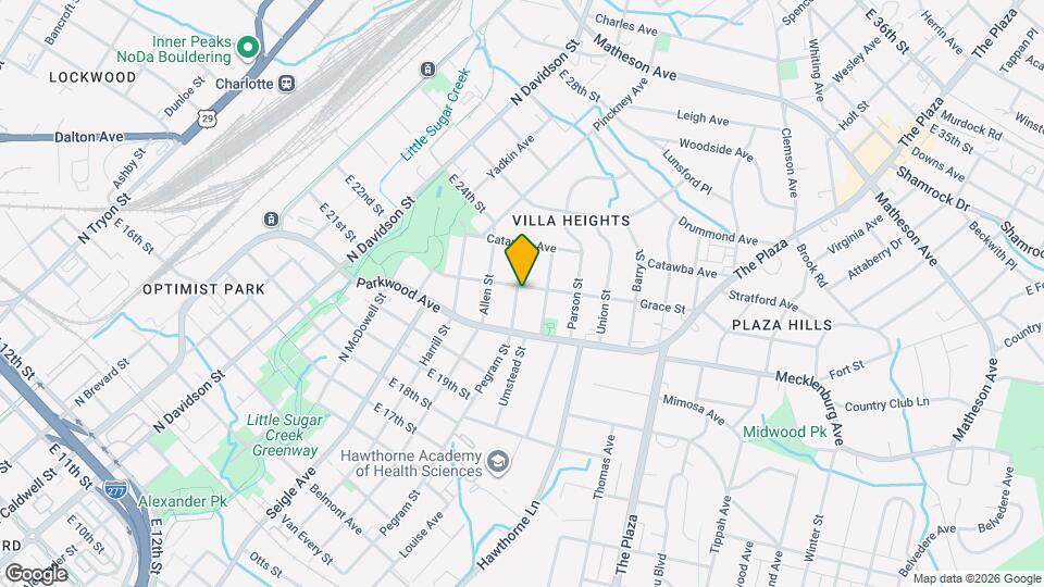 1832 Pegram St Map and Location Details