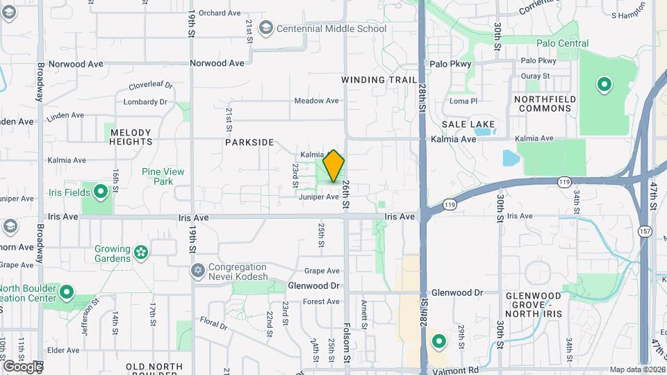 2545 Juniper Ave Map and Location Details