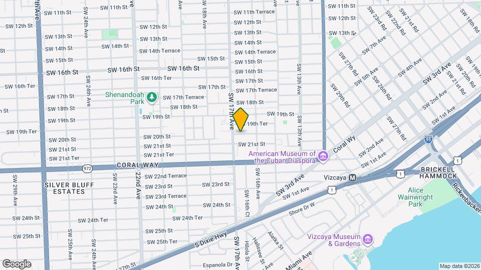 1670 SW 20th St Map and Location Details