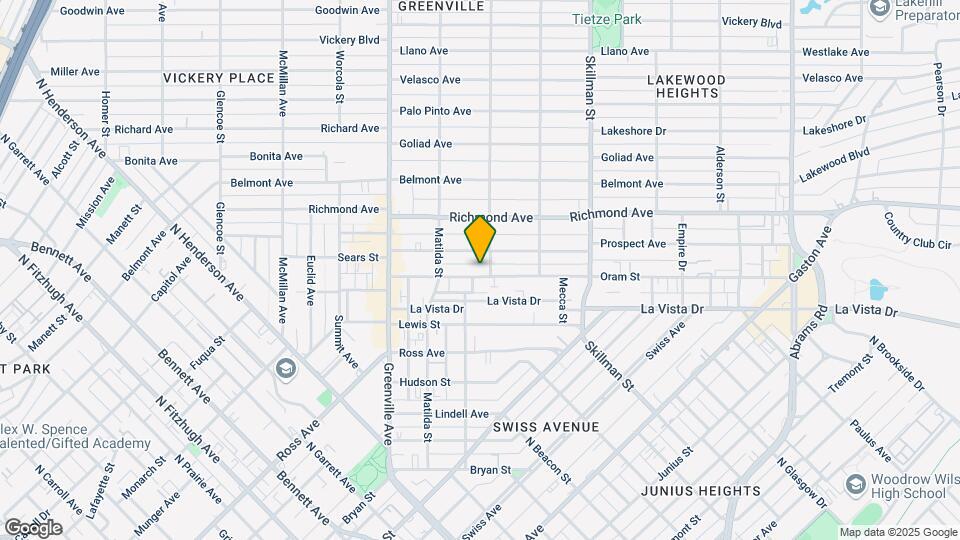5841 Oram St Map and Location Details