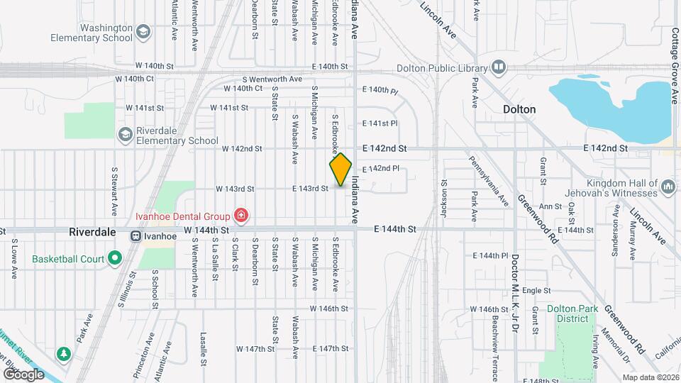 14301 S Edbrooke Ave Map and Location Details