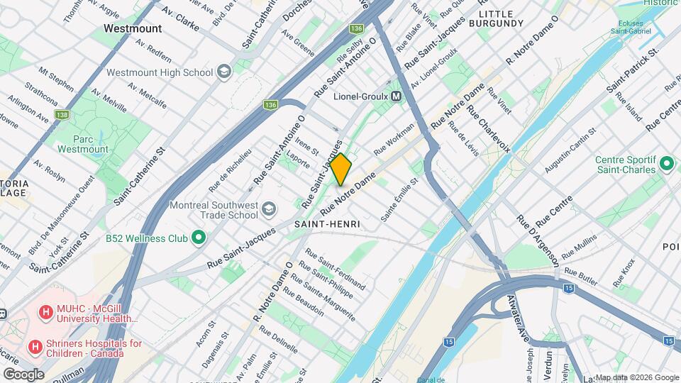 3791 Notre-Dame Rue O Map and Location Details