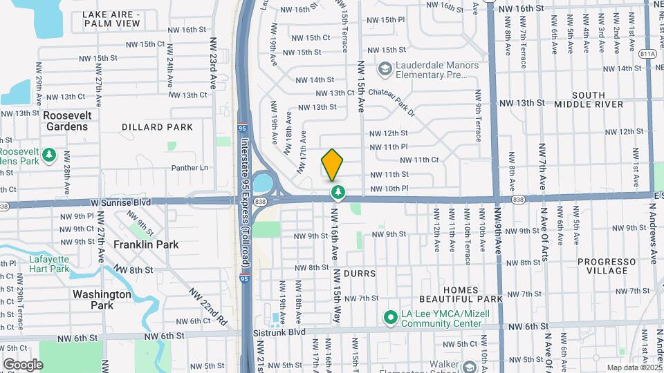 1543 NW 10th Pl Map and Location Details