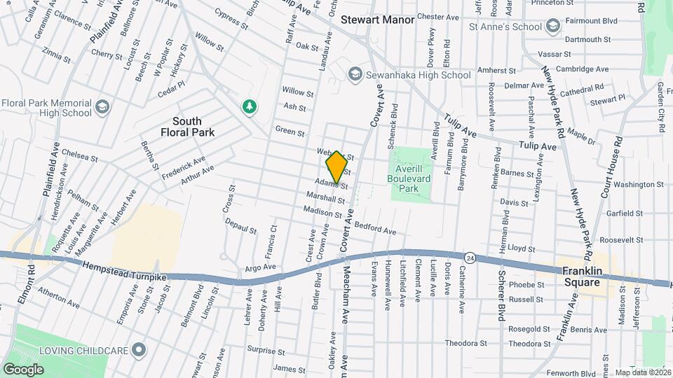 162 Crown Ave Map and Location Details