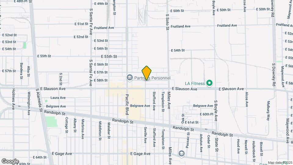 5810 Seville Ave Map and Location Details