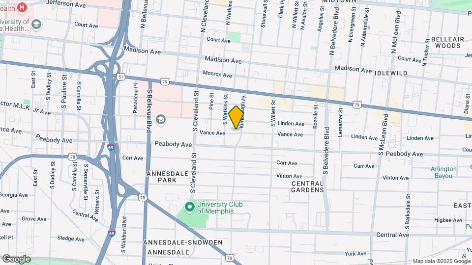 1442 Vance Ave Map and Location Details
