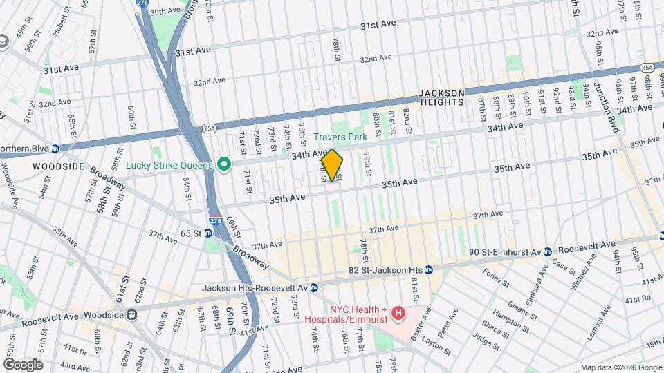 76-15 35th Ave Map and Location Details