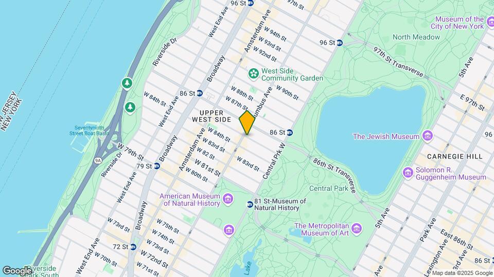 76 W 85th St Map and Location Details