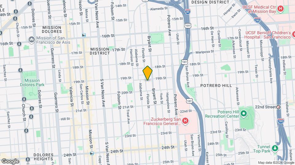 705 Florida St Map and Location Details