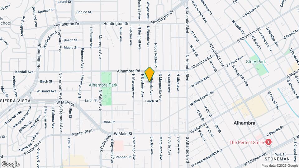 421 N Electric Ave Mapa y Detalles de la Ubicación