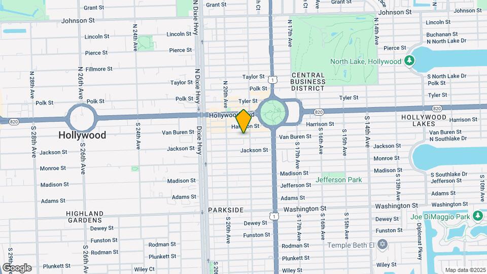 1919 Van Buren St, Unit CONDO LIKE NEW HOLLYWOOD Map and Location Details