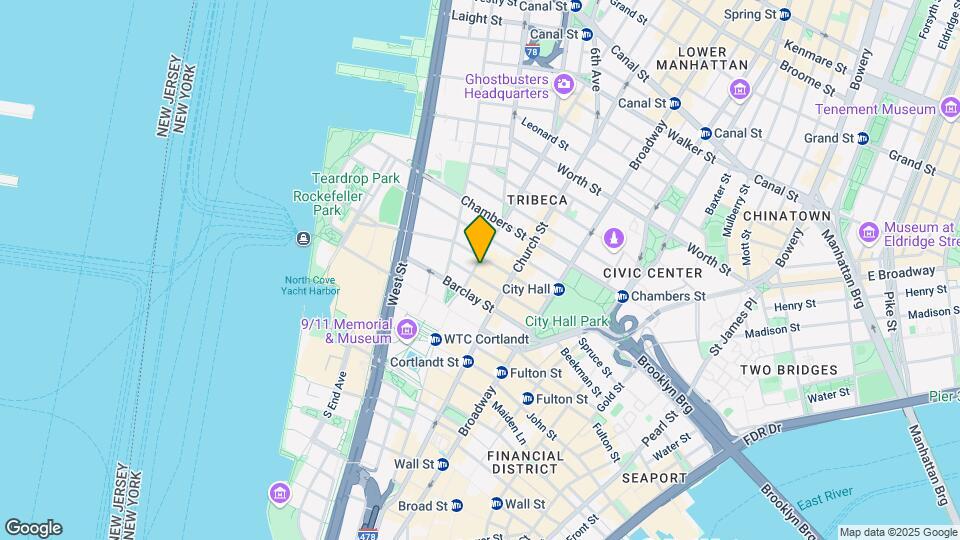 Tribeca House - 53 Park Place Map and Location Details