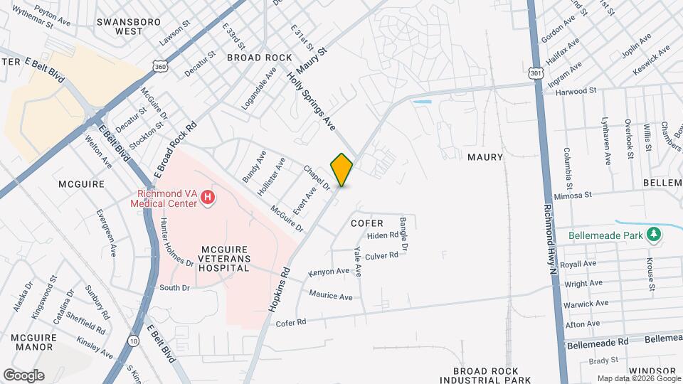1321 Hopkins Rd Map and Location Details