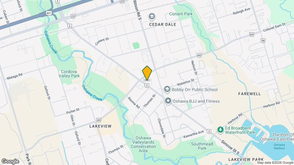 1049 Simcoe St S Map and Location Details