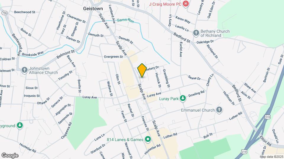 913 Old Scalp Ave Map and Location Details