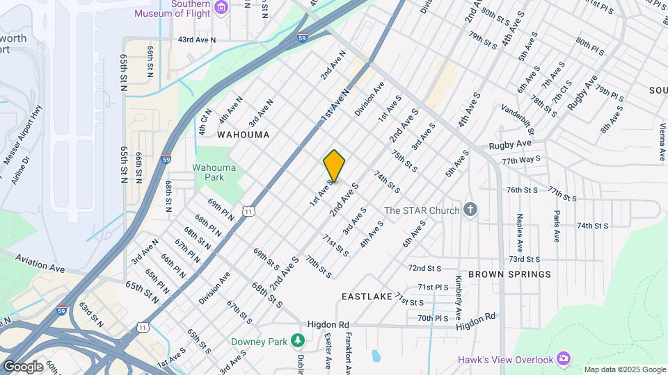 7223 1st Ave S Mapa y Detalles de la Ubicación