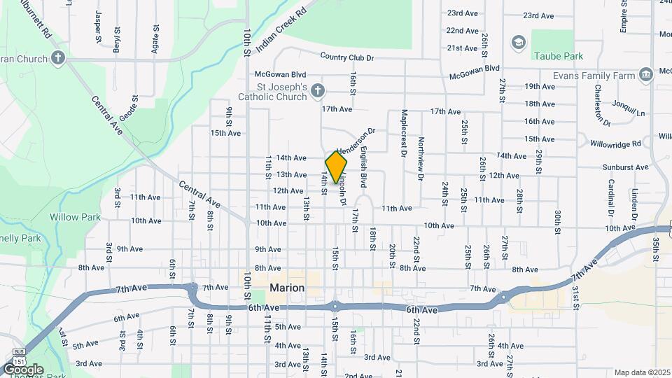 1200 Lincoln Dr Map and Location Details