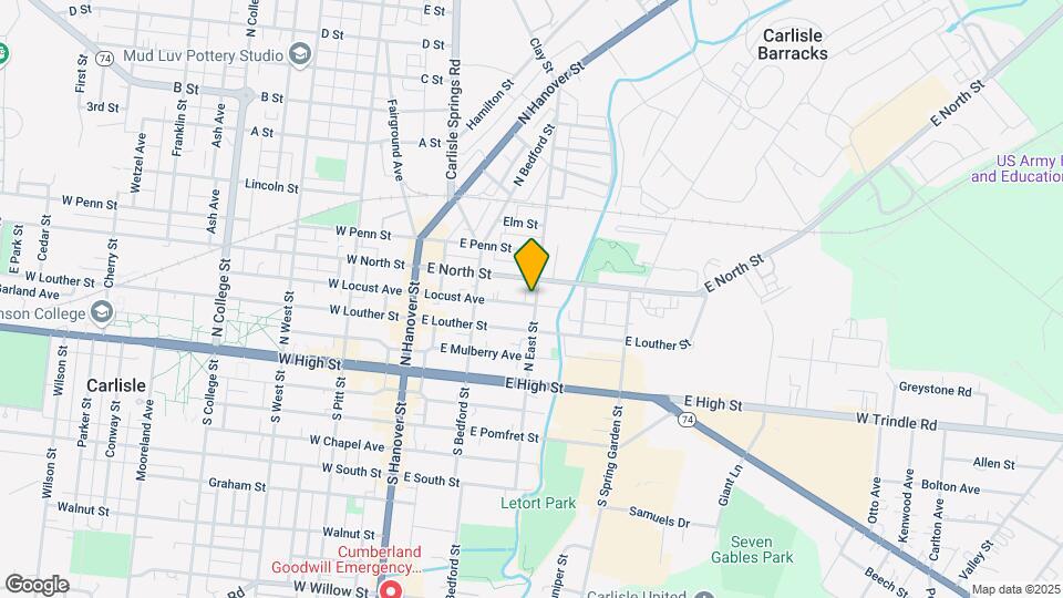 142 N East St Map and Location Details