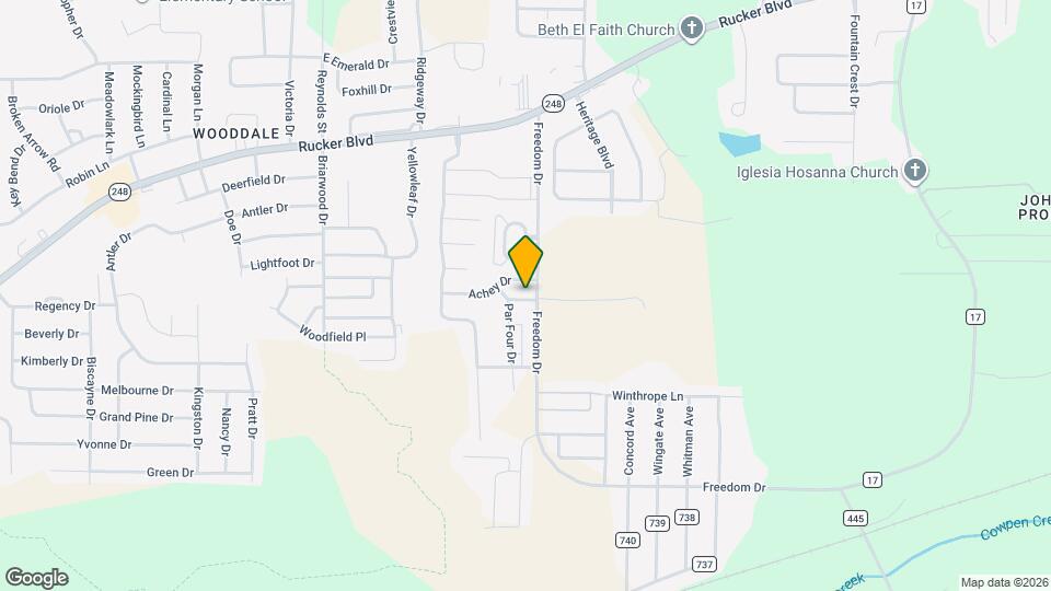 115 Palm Dr Map and Location Details