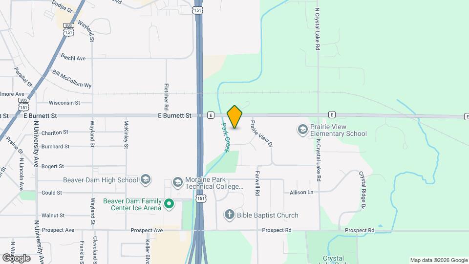 611 E Burnett St Map and Location Details