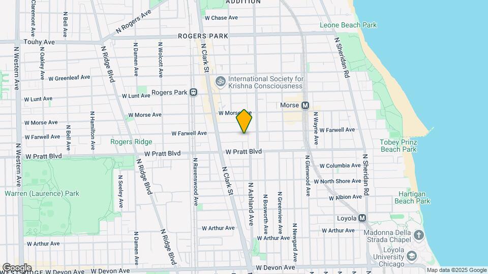 1621 W Farwell Ave-Unit -3N COPY 2 Mapa y Detalles de la Ubicación