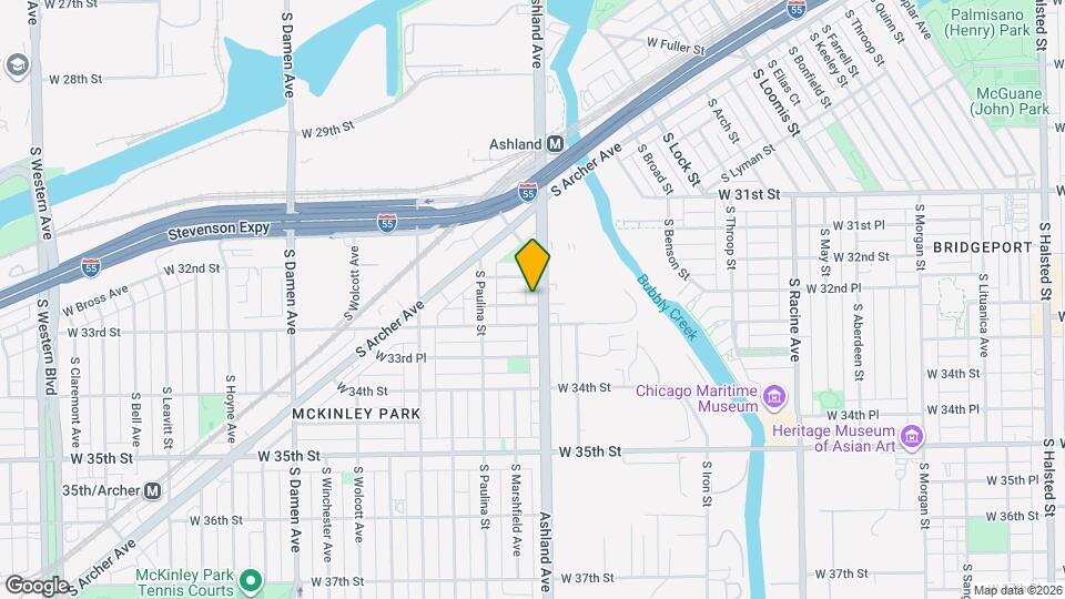 3220 S Ashland Ave Map and Location Details
