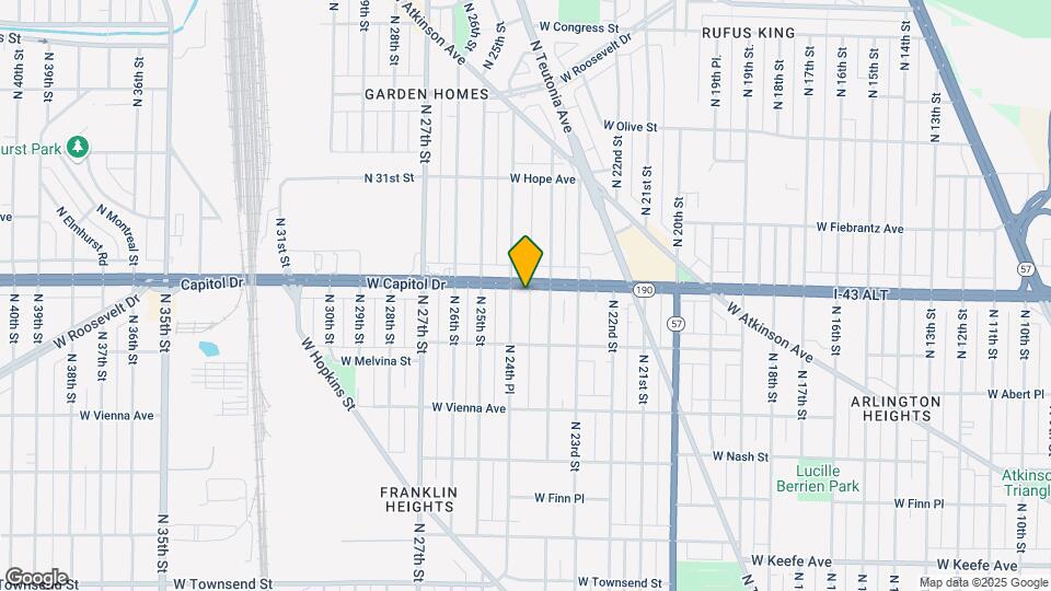 2431 W Capitol Dr Map and Location Details