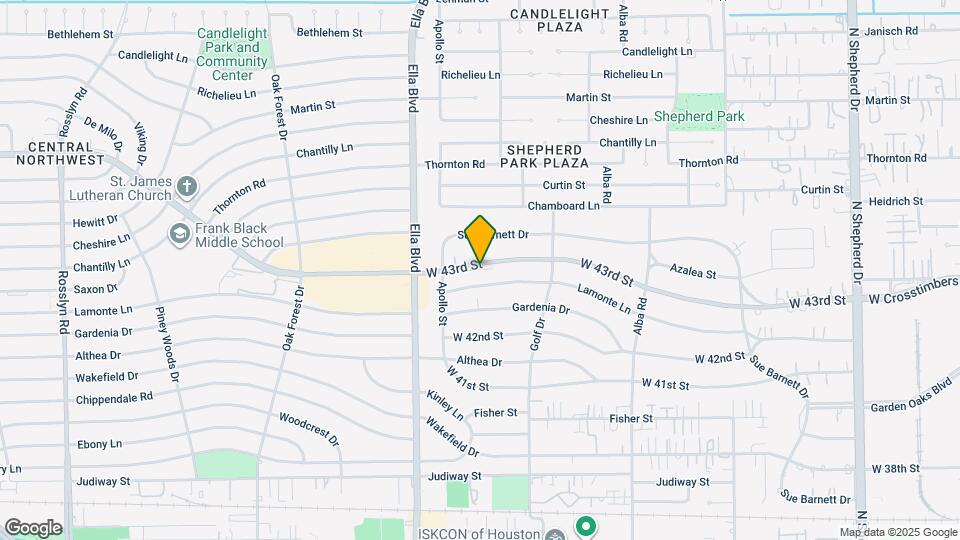 1063 W 43rd St Map and Location Details