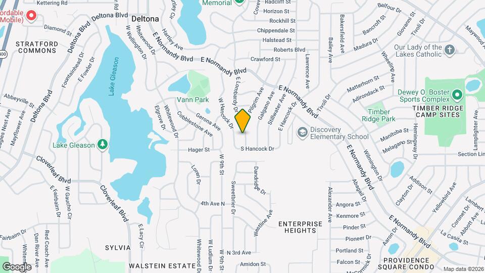 1050 E Lombardy Dr Mapa y Detalles de la Ubicación