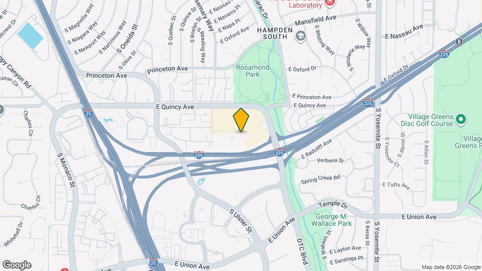 4400 S Syracuse St Map and Location Details