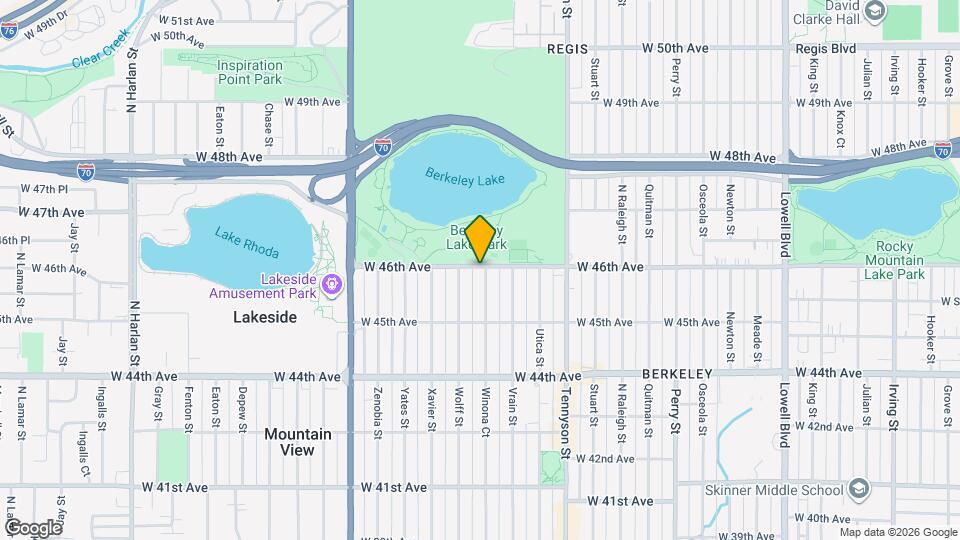 4710 W 46th Ave Map and Location Details