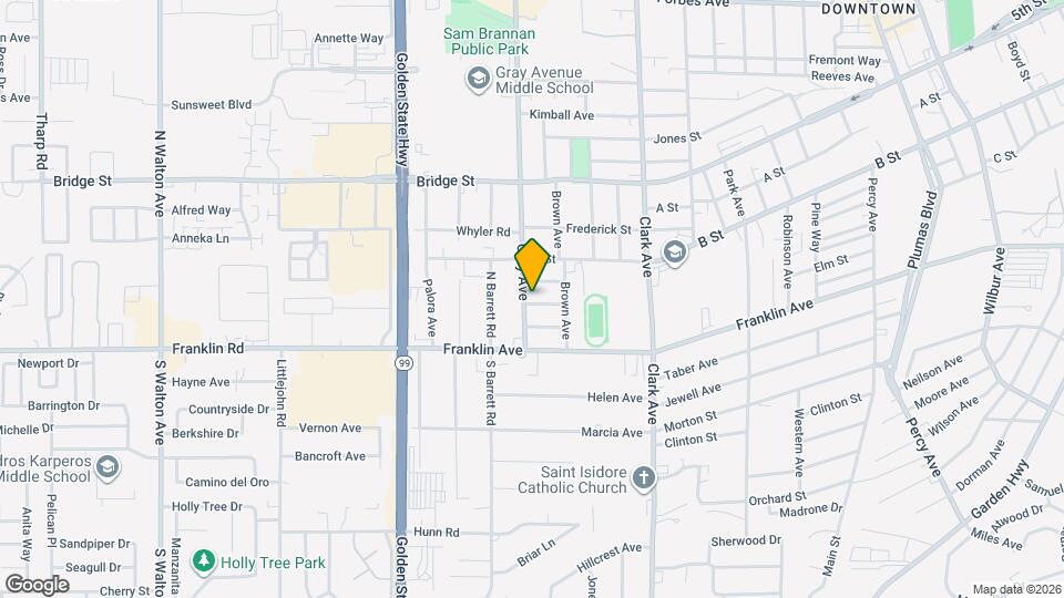 1083 Thompson Ave Map and Location Details