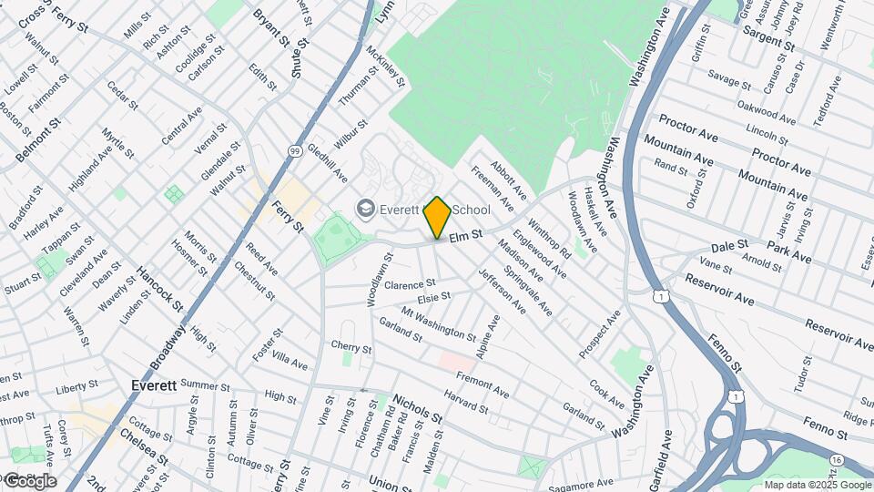 159 Elm St, Unit 1 Map and Location Details